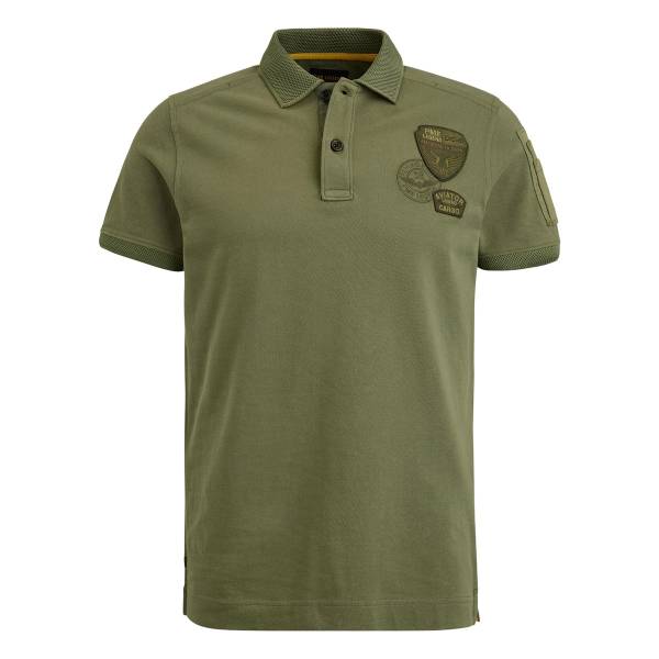 PME Legend Short Sleeve Polo Fine Pique Solid - Herren Poloshirt