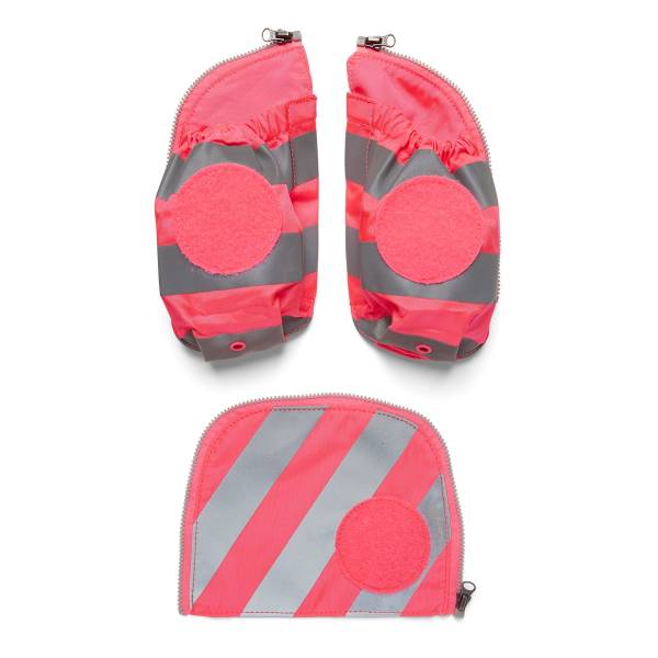 Ergobag Seitentaschen Zip-Set mit Reflektorstreifen pink