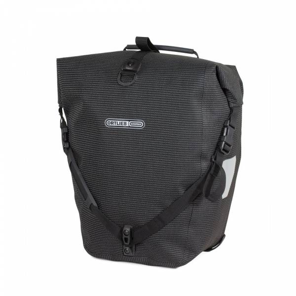 Ortlieb Back-Roller High Visibility QL2.1 schwarz reflex - Gepäckträgertasche (Einzeltasche)