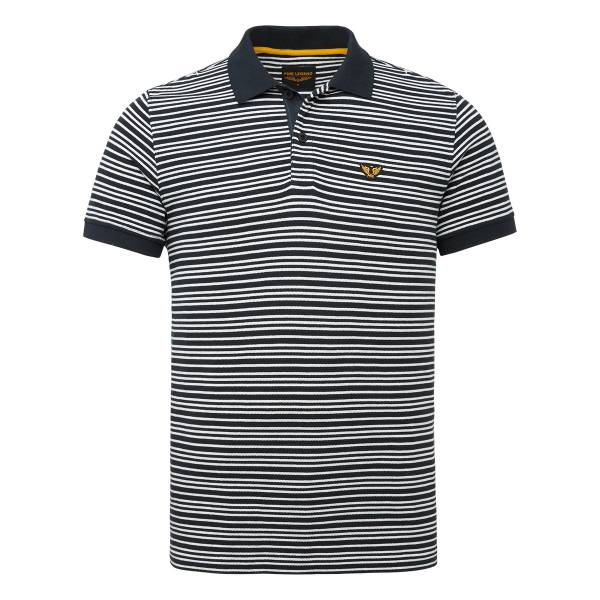 PME Legend Short Sleeve Polo Stripe Pique - Poloshirt